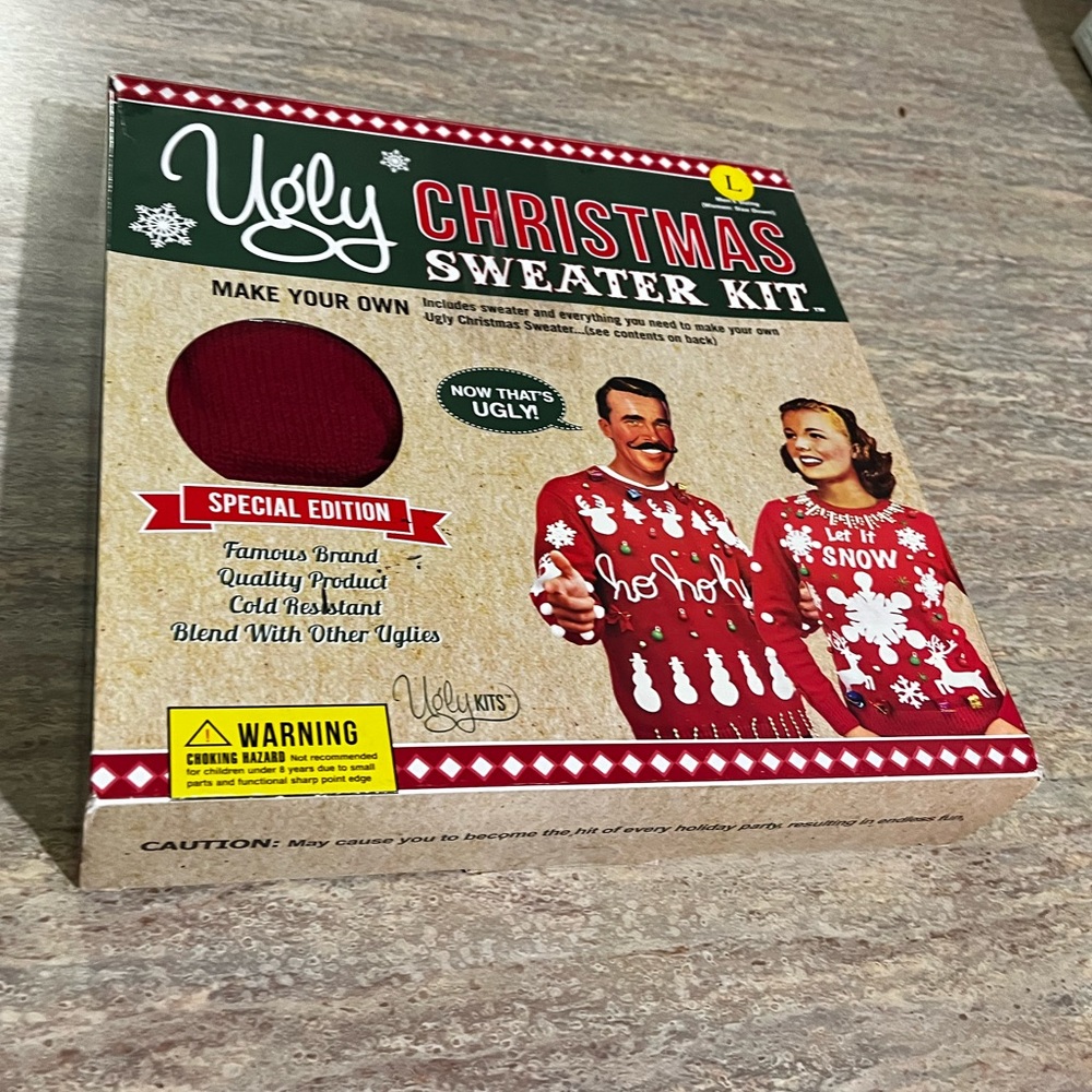 NIB Ugly Christmas sweater kit